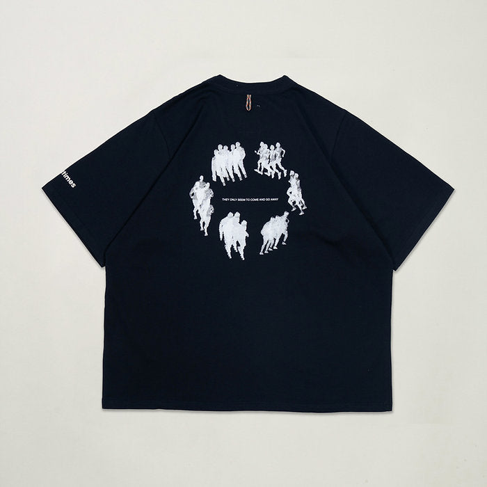 Circle Tee (Navy) - BEV C multi label store