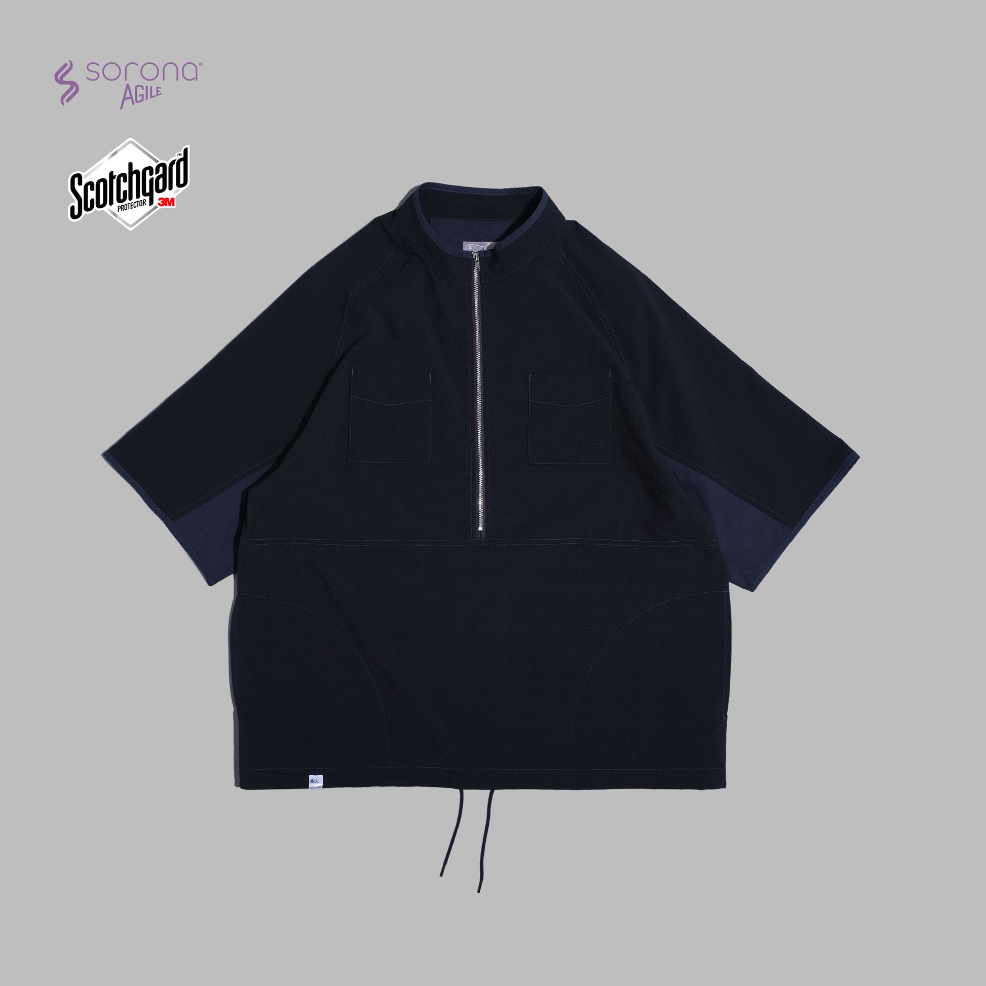 Pullover Halfzip / Sorona® Agile - Navy - BEV C multi label store