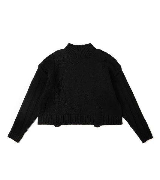 Black - Distress Knitwear - BEV C multi label store