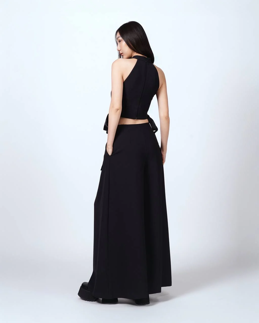 LACE-UP TROUSERS
