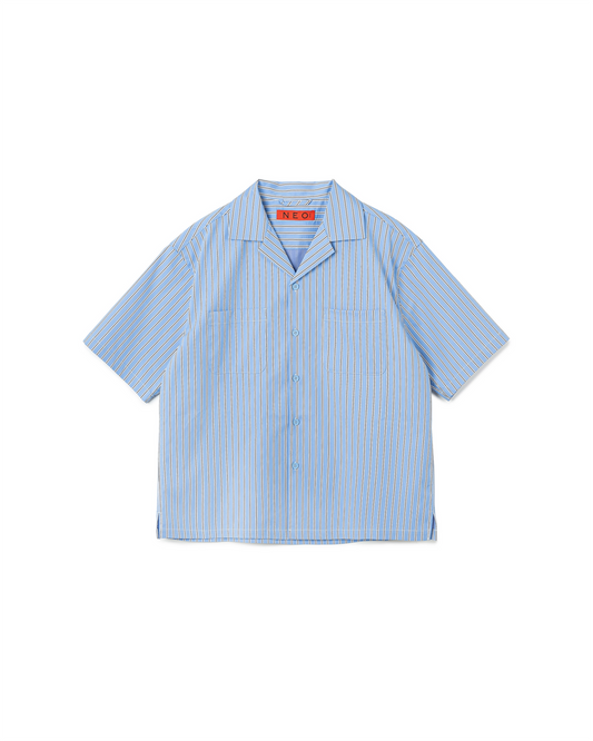 N E O VOL.2_CH.2 PINSTRIPE RELAXED SHIRT - BEV C multi label store