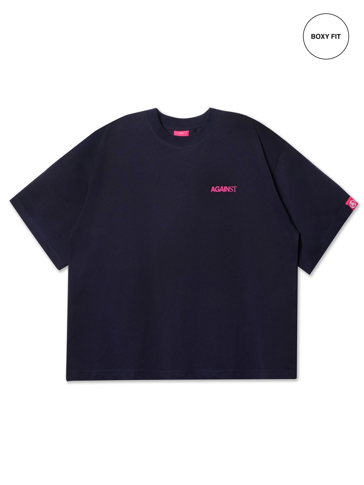 BOXY ALL DAY TEE NAVY - BEV C multi label store