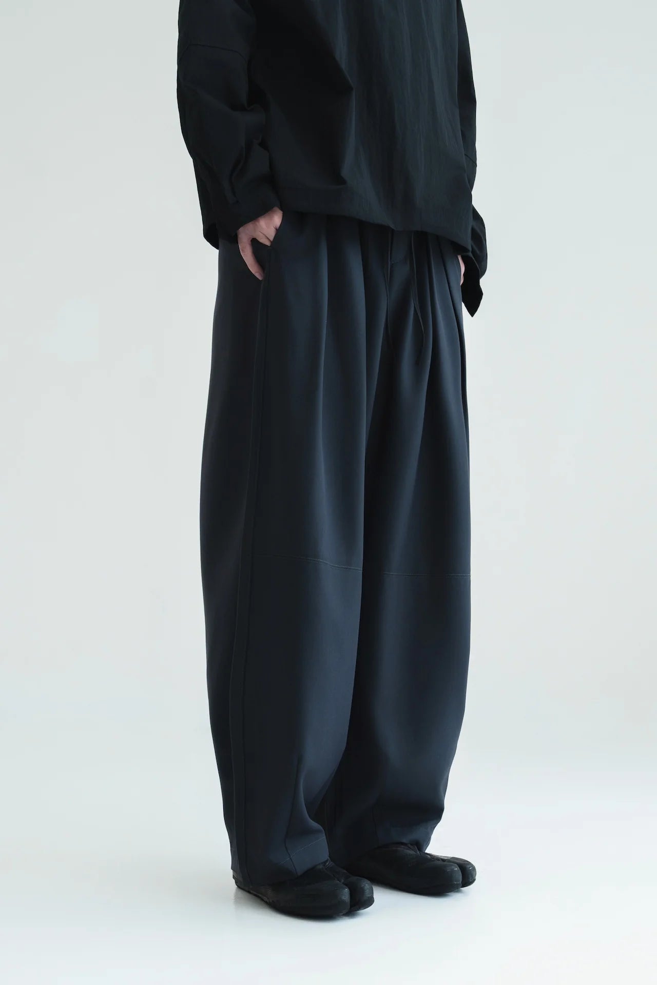Gender Neutral Cocoon Trousers (Poly / Dark Grey) - BEV C multi label store