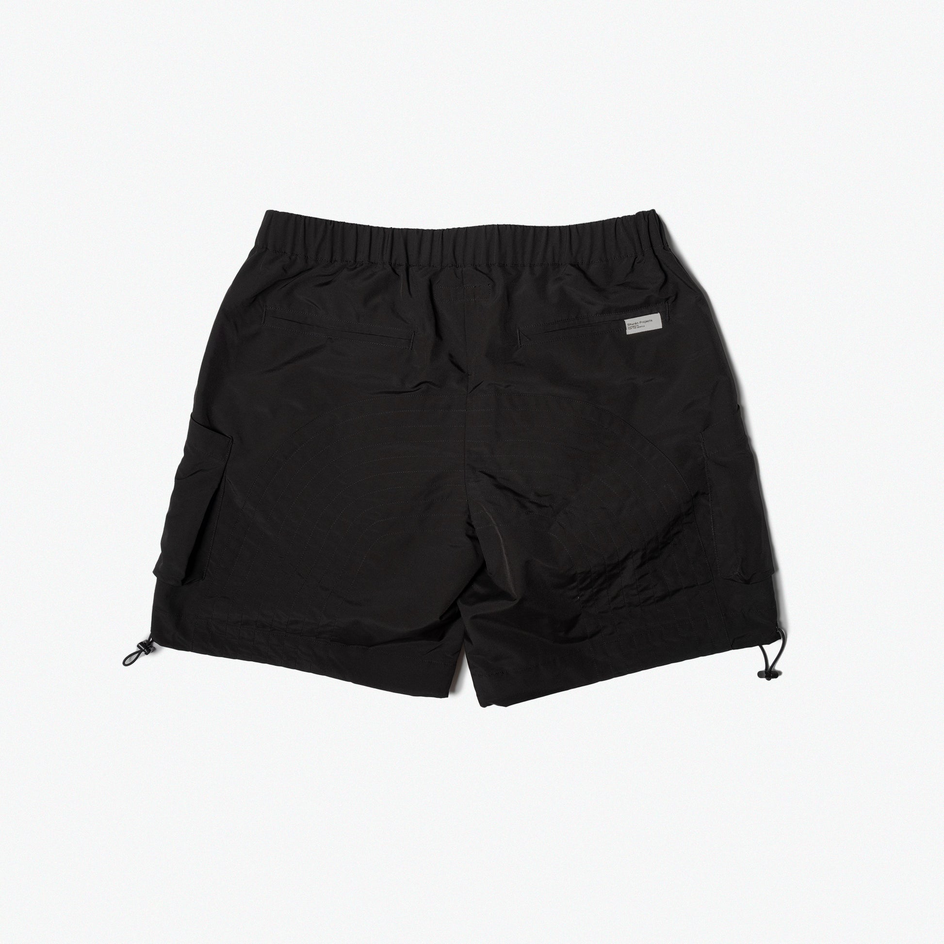 Shorts 2-tone / Poly - Black - BEV C multi label store